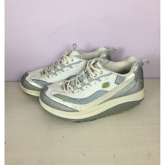 SKECHERS Shape Ups 11803 WSLB Womens White Athletic Walking Toning Shoe Size 8 - Picture 6 of 11